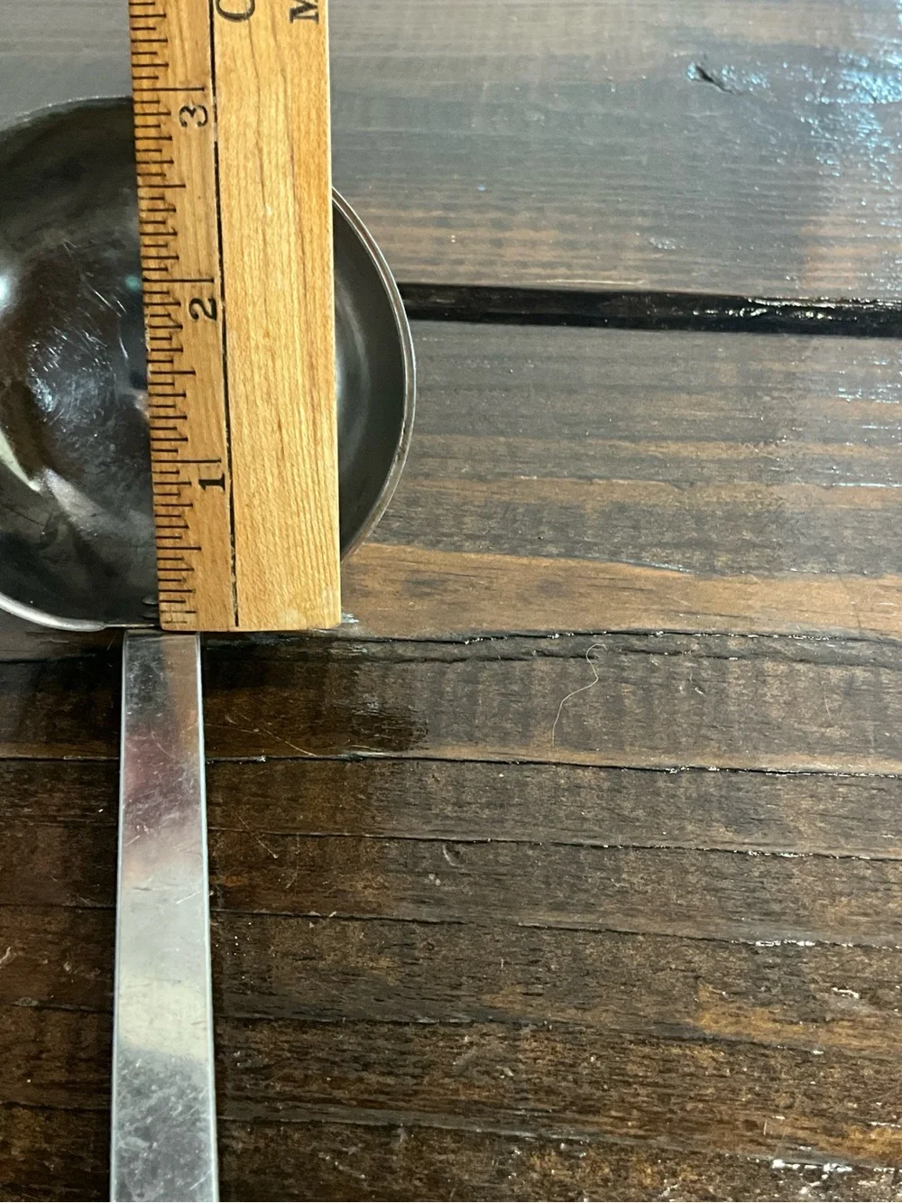 Vintage EKCO Forge Stainless Steel Ladle with Turquoise Blue Handle MCM